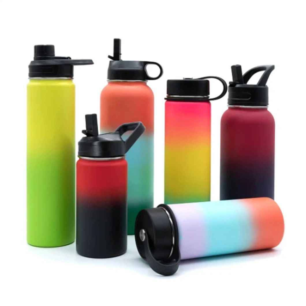 OEM Acceptable Wide Mouth Vacuum Insulated 304 Stainless Steel Outdoor Thermos Water Bottle