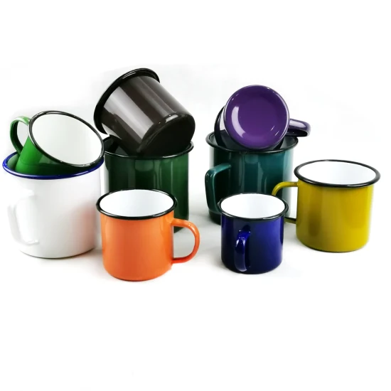 7/8/9/10/12 cm Emaille-Kaffeetasse/Camping-/Reise-/Geschenk-/Souvenirbecher